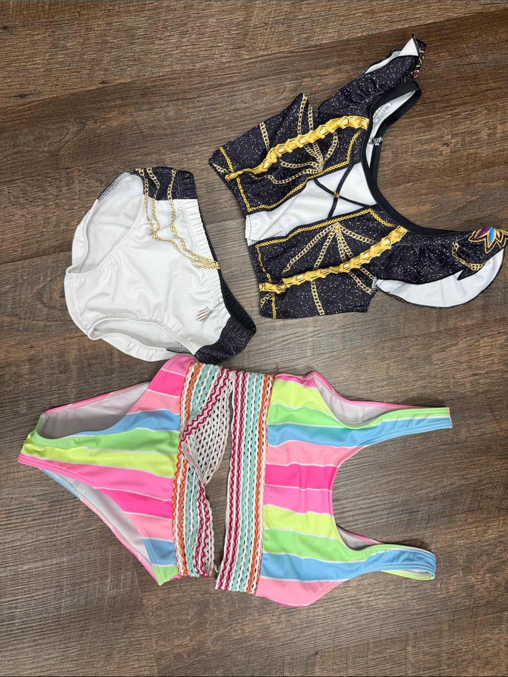 K pop and striped bikini lot